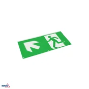 Piktogram za svetilko puščica navzgor levo 324 x 158 mm Luxmena BM-S-C91-MLR-PKT-OUL