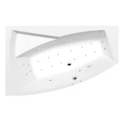 POLYSAN ELEGANTNA LUXUS Hidromasažna Kad 160x100cm: Aktilni Hydro-Air, Bela, Kromirana