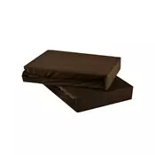 Posteljna rjuha temno rjava jersey EMI, Ponjava 120x200
