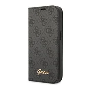 Maska na preklop Guess PC/ TPU 4G Metal Camera Outline Book za iPhone 14 Pro, Crna