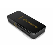Transcend RDF5 USB 3.0 bralnik pomnilniških kartic SDHC (UHS-I)/SDXC (UHS-I)/mikroSDHC (UHS-I)/mikroSDXC (UHS-I), črn