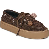 D.A.T.E. CALETTA SUEDE LEOPARD Kostanjeva