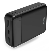 HAMA power bank Eco Power 10, 10.000 mAh, 2 A, 2 komada: 2x USB-A, ulaz micro USB/USB-C, crna