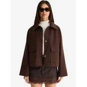 Bianco Lucci Prehoden plašč Trenchcoats temno rjava