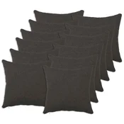 vidaXL Prevleka za blazino 12 pcs HEERLEN Temno siva 45 x 45 cm Bouclé
