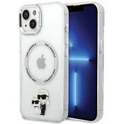 Karl Lagerfeld iPhone 13 6.1 hardcase transparent Iconic KarlChoupette Magsafe (KLHMP13MHNKCIT)