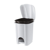 Koš za odpadke - bel, plastičen, 6 l