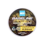 Pletena vrvica Nash Baseline Sinking Yellow 0,24mm/600m