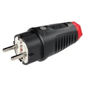 shumee Prenosna vtičnica PCE 1F Z/U 230V IP54 guma UNI-schuko črna 0521-SR