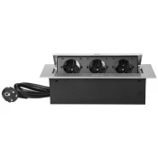 Orno Produžni kabel sa 3 x Schuko uticnice, ugradbena - OR-AE-1372(GS)/G