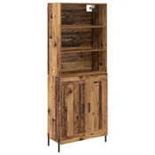 Vidaxl Visok predalnik Star les 69,5 x 32,5 x 180 cm Konstruiran les