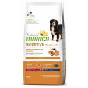 TRAINER Sensitive No gluten Adult M/M briketi za odrasle pse, losos, 12 kg