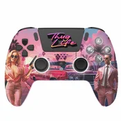 Freaks and Geeks - PS5 Brezžični LED krmilnik - Thug Life PS5