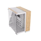 Kucište CORSAIR 6500X Mid-Tower/dve komore/kaljeno staklo/bez napajanja/bela/bambus drvo