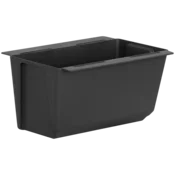 ANGELI Cvetlični lonček + nosilci za montažo na paleto ali ograjo Easy 18x10x10cm antracit