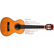KALA TENOR ukulele KA-ATP-CTG Solid Cedar Top, Acacia Back, High Polis incl.case