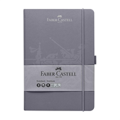 Faber-Castell	 - Bilježnica Faber-Castell A5, kockice, siva
