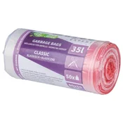 DONAU EXPERT vrečke za ponovno zapiranje, CLASSIC LDPE, 35 l, 50 kosov, prozorne