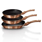 Berlingerhaus Kuhanje Berlinger Haus Komplet 3 granitnih ponev 20 24 28cm Metallic Line Rose Gold BH1279NF