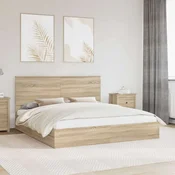 Krevet s od storage Sonoma hrast 180 x 200 cm Konstruirano drvo