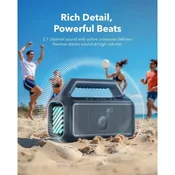 Anker Soundcore Boom 2 prenosni zvočnik, Bluetooth, moder (A3138031)
