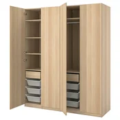 PAX/FORSAND Garderobni sestav, imitacija beljenega hrasta/imitacija beljenega hrasta, 200x60x236 cm