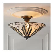 Endon 111895 - Površinsko montiran stropni lestenec Tiffany ASTORIA, 3xE27/10W/230V, O 48 cm