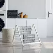 Vidaxl vidaXL Raztegljivo stojalo za sušenje kadi 53–90 cm aluminijasto