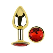 Diamond Butt Plug Small Gold