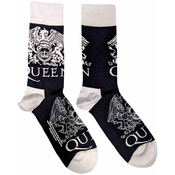 Queen Nogavice White Crests Navy Blue 40-45