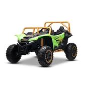 Beneo Električni buggy Arctic CAT XXL 4x4 24V, zelen, dvosedežni, mehka EVA kolesa, zmogljivi motorji, litijeva baterija, MP3 predvajalnik z Bluetoothom, vzmetena zadnja os, usnjeni sedeži, originalna regis