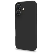 UNBRANDED Cromo mehka gumijasta torbica za iPhone 16e črna