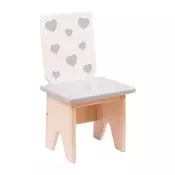 Personalized Wooden Kids’ Chair – Unique Design & Premium Quality! – Classic Heart Grey
