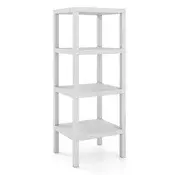 Northix 4-nadstropna plastična polica za shranjevanje 38x32 5x99 cm