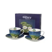 Duo Komplet 2 skodelic in krožnikov 270 ml Lokvanji Claude Monet