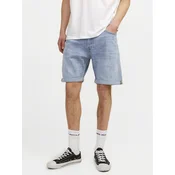 Jack&Jones Jeans kratke hlače Chris 12249095 Modra Relaxed Fit
