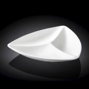 Tri Delna Trikotna Skleda, Porcelan, 240mm
