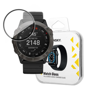 Wozinsky Watch Glass hibridno steklo za Garmin Fenix 6X, črno