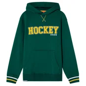 Moški pulover CCM Stripe Pullover Hoodie Green XL