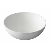 Pultni umivalnik THIN, 390 x 145 mm, mat bel - Bela mat - 24 - 14.50 - Solid Surface - kamen - Stojalo - Ne - Sapho - THIN - 39.00 - Brez odprtine - Ring - Umivalnik za namestitev na polico - O39x14,5 cm