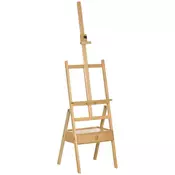 Homestar Stojalo za slike nastavljivo zložljivo 435x43x150-190 cm naravno