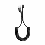 Kabel Baseus kabel sa oprugom Lightning 1m 2A (crni)