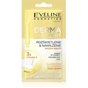 shumee Eveline Derma Expert maska - serum za posvetlitev in vlaženje 8 ml
