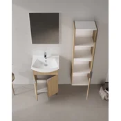HANAH HOME Kupatilski ormarić sa umivaonikom i ogledalom (2 komada) Purus 55 465