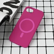 Maska za iPhone 16e Magsafe Pure color tamno pink