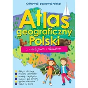 Atlas geograficzny Polski z naklejkami i plakatem