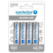 Polnilne baterije EVERACTIVE AAA, 4/1 800 Silver line