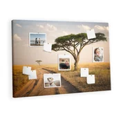 tulup.si Plošča iz plute Pokrajina afrike 120x80 cm Lesene zatiči