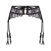 Hunkemöller Pasek za nogavice Bea črna