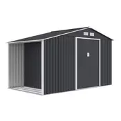 Skagen metalna alatnica s drvarnicom 3,4 x 1,9 m Store Boss antracit